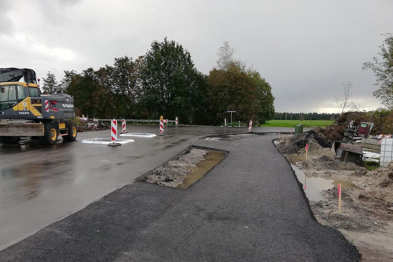 Baumaßnahmen für die Fahrradstraße BZw - OL