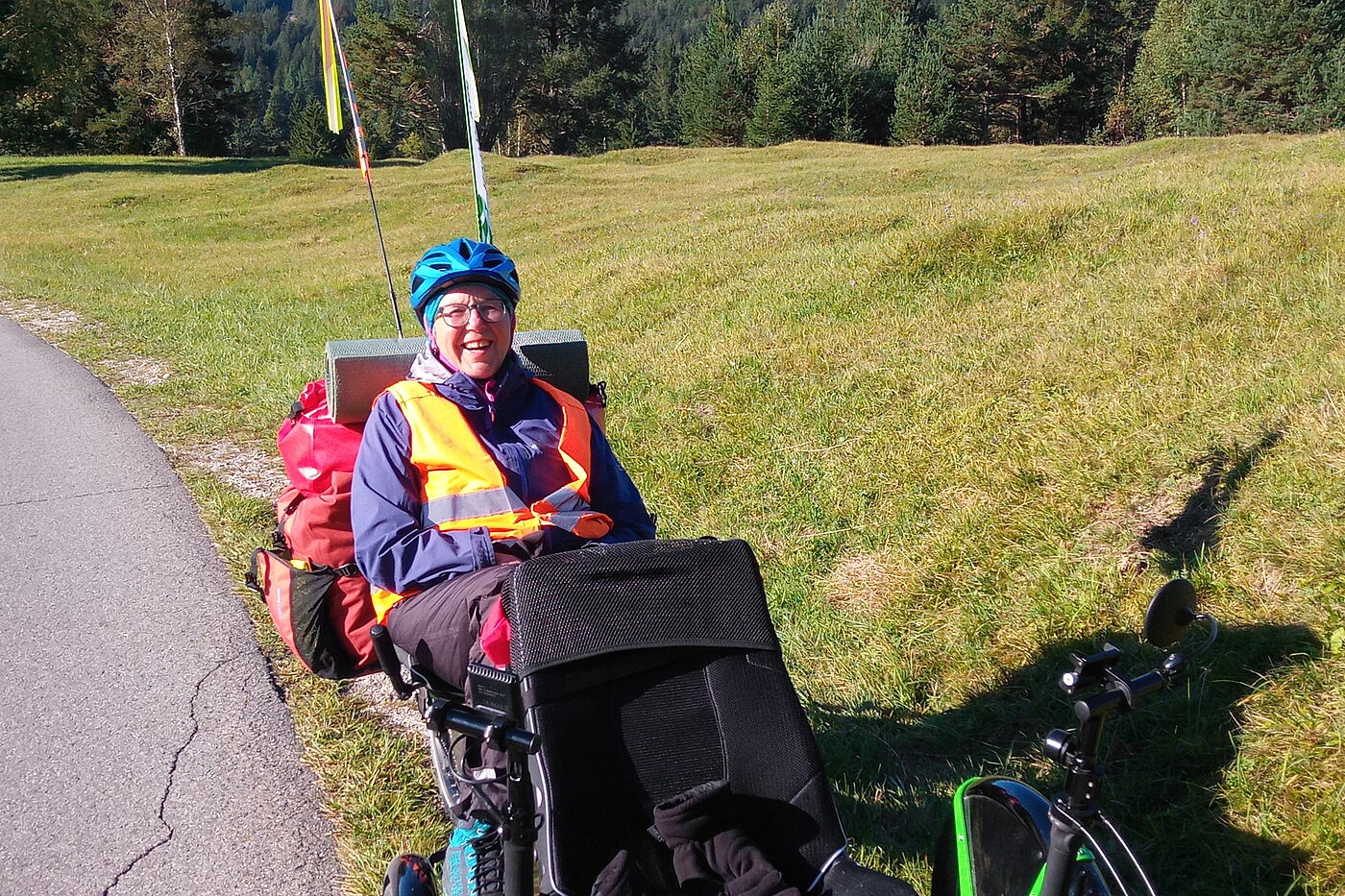 Auch auf dem Trike Tandem braucht es mal eine Pause Auch auf dem Trike Tandem braucht es mal eine Pause