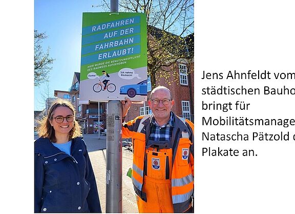 Radfahren auf der Straße erlaubt Radfahren auf der Straße erlaubt