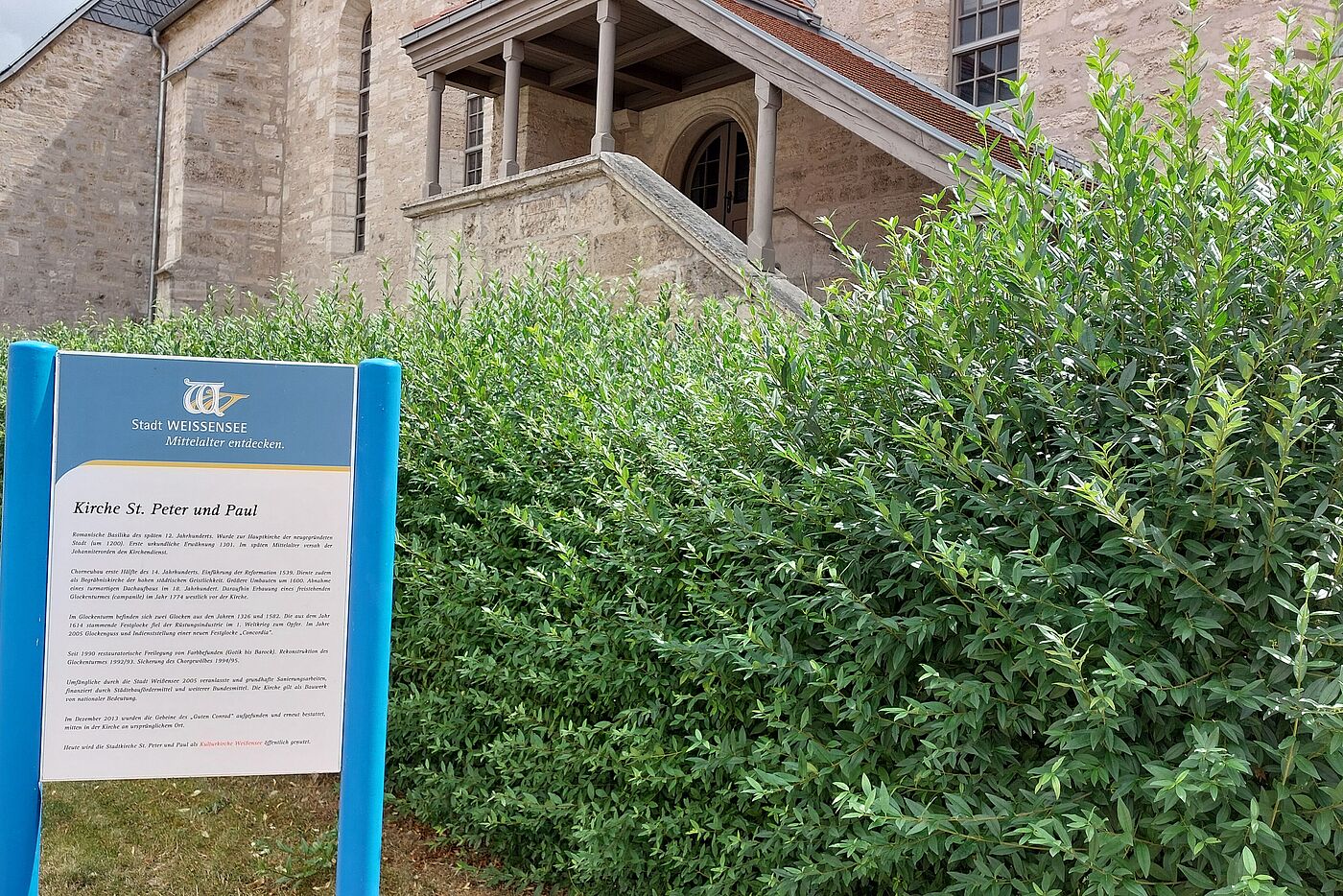 27.7.2025: Kirche in Weißensee - Romanische Basilika aus dem 12. Jahrhundert.