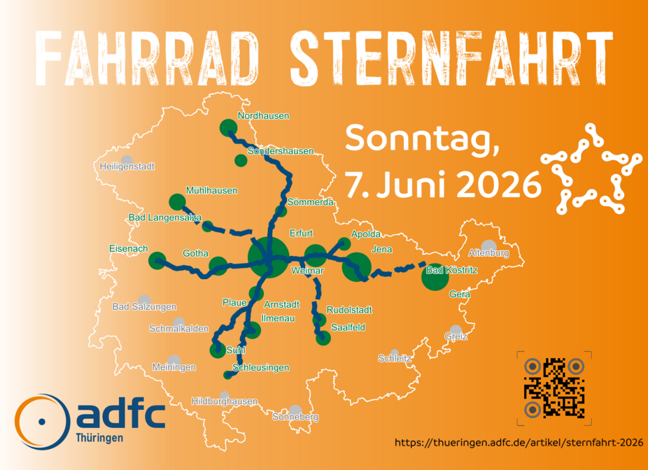 Sternfahrt-Infoflyer Vorderseite Flyer Sternfahrt 2026 Vorderseite