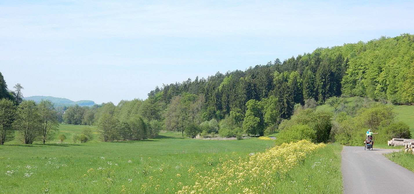 Radweg in Südthüringen