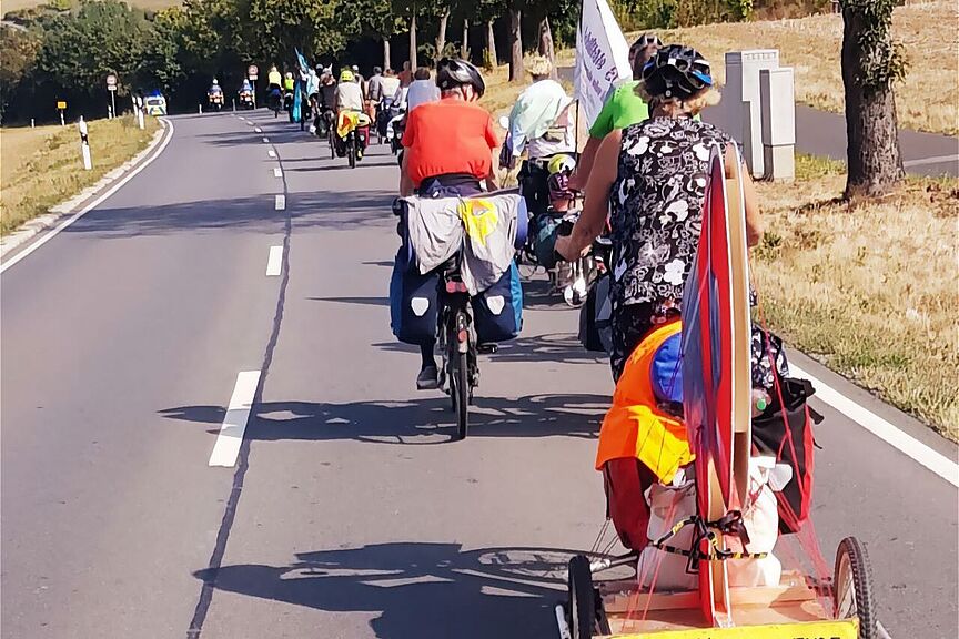 Tour de Verkehrswende Für die Veränderng in die Pedale treten.