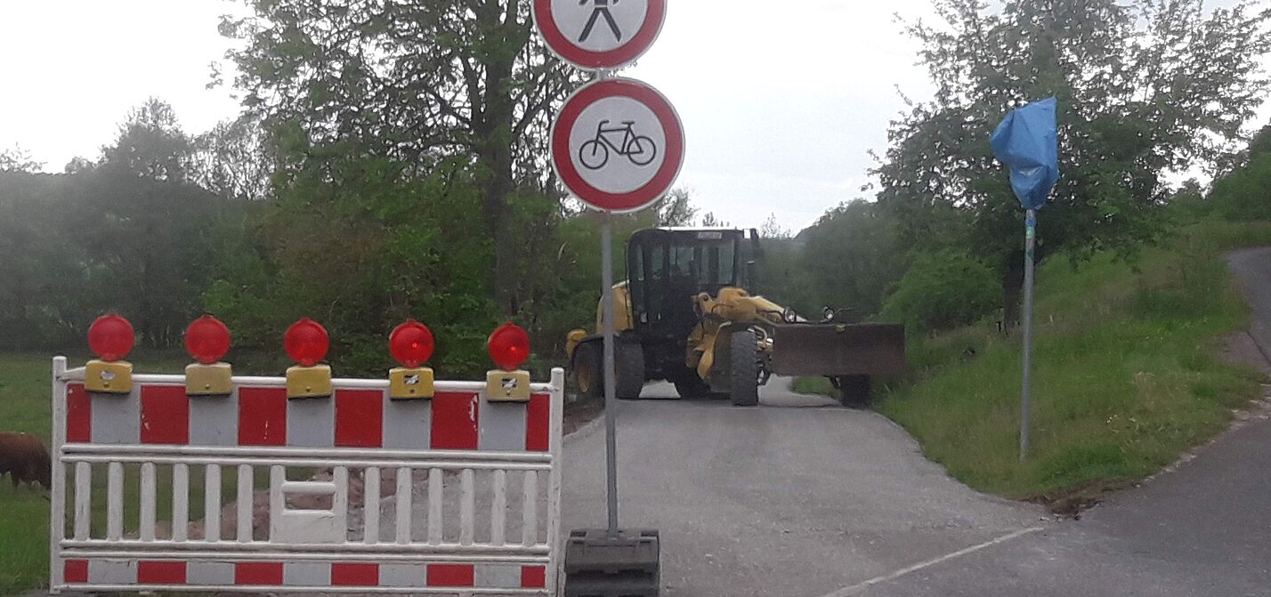 Radweg wird saniert Der Radweg zwischen Kälberfeld und Schönau wird saniert