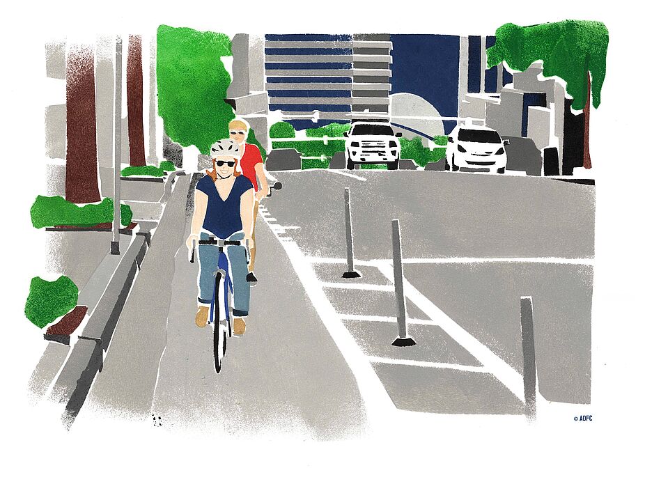 Schnell gebaute, geschützte Radwege in den USA